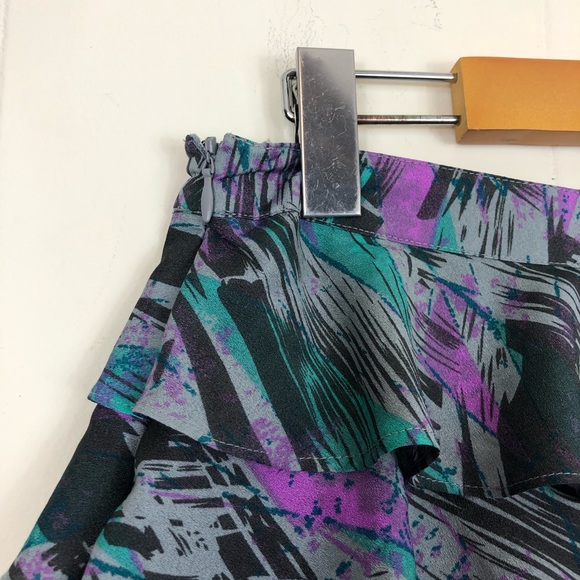 Forever 21 Ruffled Mini Skirt Sz 26 - Picture 4 of 9